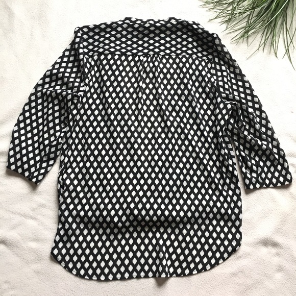 Whbm criss cross draped sheer wrap top - Picture 6 of 8